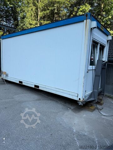 Kontejner sa transportnim šasijom Gföllner Bürocontainer für Baustelle