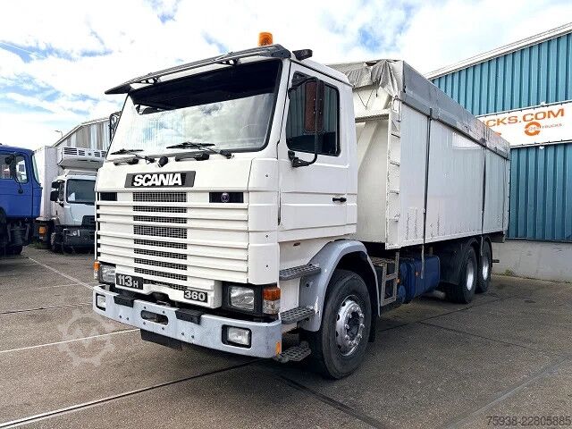  Scania R113-360 HL 6x2 FULL STEEL SUSPENSION BULK KIPP...