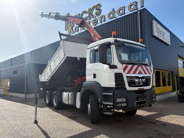 Автокран MAN TGS 33.400 + PALFINGER PK16502 + 6X4 + TIPPER +...