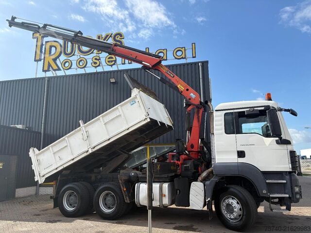 Автокран MAN TGS 33.400 + PALFINGER PK16502 + 6X4 + TIPPER +...