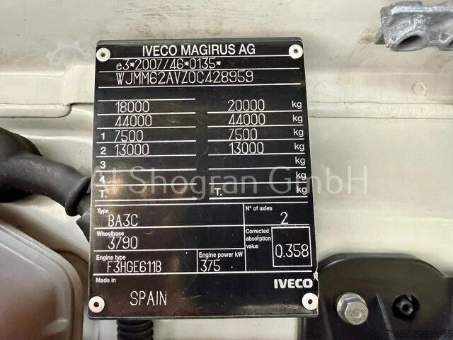 Standard-SZM Iveco S-WAY 510 Retarder / Euro6 d / 2 x Tank