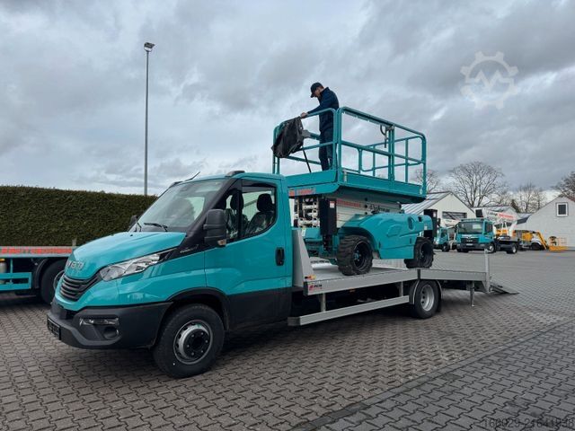 Fourgon porte-voitures IVECO Maschinentransporter Arbeitsbühnentransporter