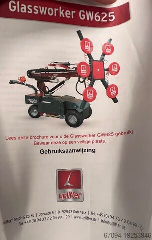 Робот за стъкло / вакуумен повдигач Ergomount GmbH Glassworker GW625