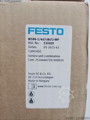 Пневматичні вироби FESTO 531029