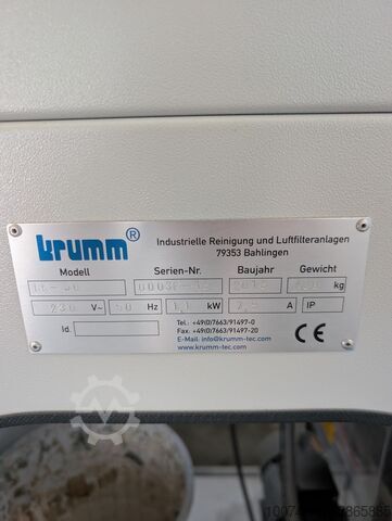 Cabina di pulizia industriale Krumm RK 30