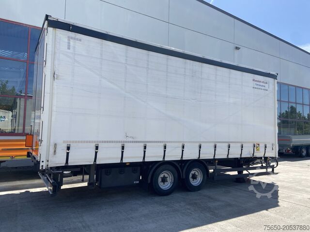 Open trailer with tarp Möslein TPW 105 D Schwebheim  Tandem- Planenanhänger Durchladbar