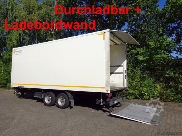 Box trailer Möslein TKO 105 Schwebheim Tandemkoffer, Ladebordwand + Durchladbar
