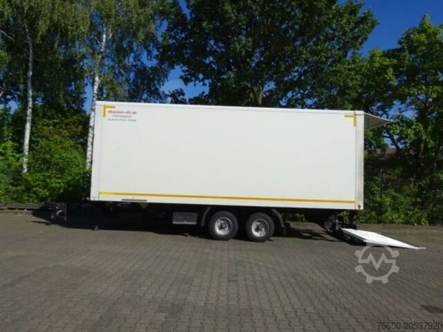 Box trailer Möslein TKO 105 Schwebheim  Tandemkoffer, Ladebordwand + Durchladbar