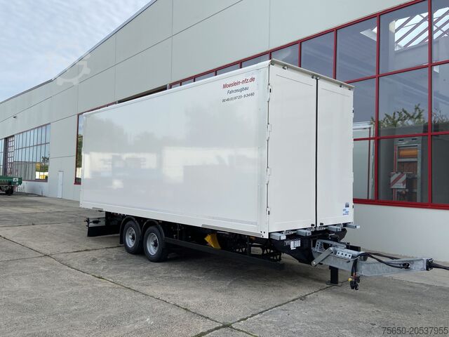Box trailer Möslein TKO 105 D 6m  weiß  Tandem- Koffer, Durchladbar, -- Neufahrzeug --
