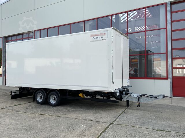 Box trailer Möslein TKO 105 D 6m weiß Tandem- Koffer, Durchladbar, -- Neufahrzeug --