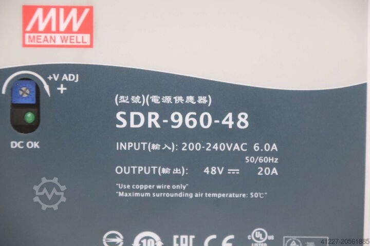 DIN rail power supply Mean Well SDR-960-48