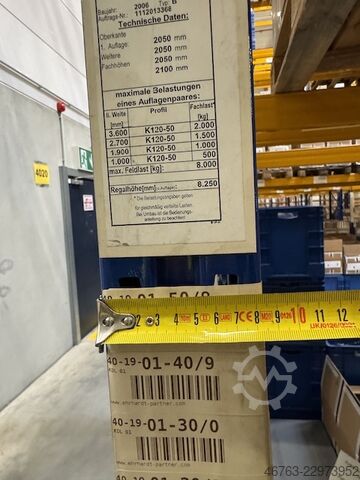 Regał paletowy, wysokość ramy ok. 8 m, 500 kg Jungheinrich Typ: B