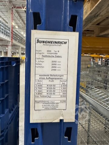 Regał paletowy, wysokość ramy ok. 8 m, 500 kg Jungheinrich Typ: B