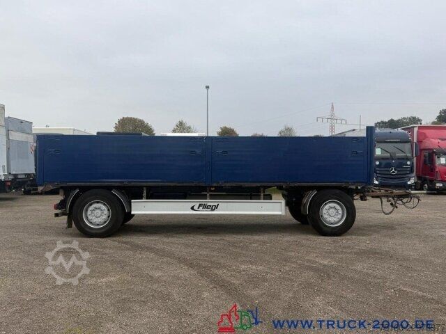 Remolque abierto con toldo Fliegl ZPS180 Baustoffanhänger SAF Achsen + aus 1. Hand