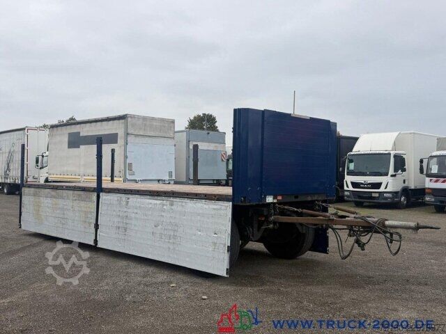 Remolque abierto con toldo Fliegl ZPS180 Baustoffanhänger SAF Achsen + aus 1. Hand