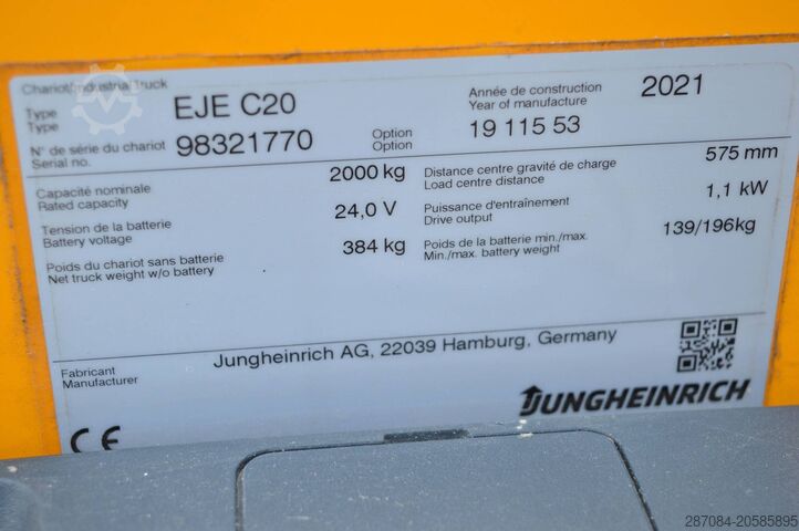 Pallyftare Jungheinrich EJE C20