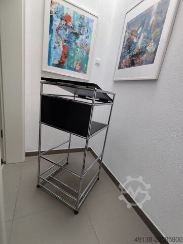 USM HALLER skrivbord, talarstol och hylla USM Haller Pult Stehtisch Regal