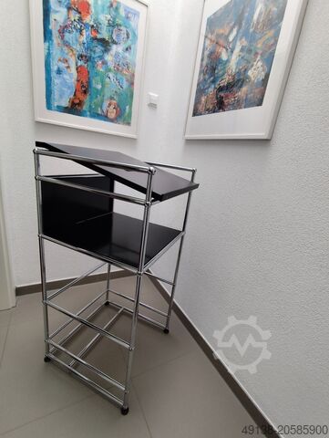 USM HALLER skrivbord, talarstol och hylla USM Haller Pult Stehtisch Regal