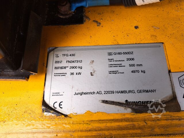 Empilhador Jungheinrich Treibgasstabler TFG 430