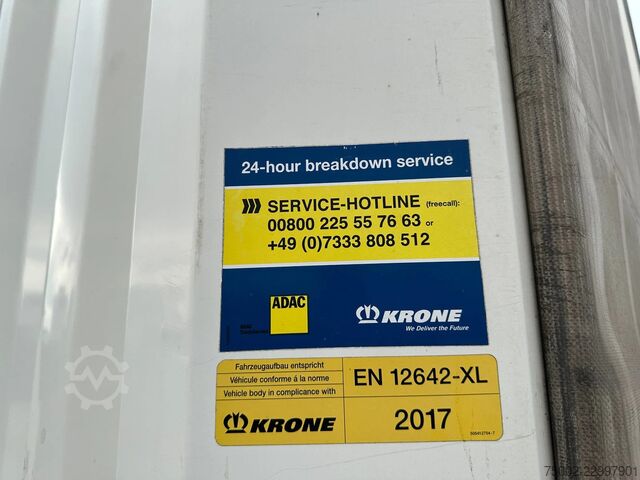 Krone 280cm tinggi dalam / gandar angkat / kotak palet / BPW+brek dram / treler NL / APK: 01-2027 Krone 280cm inside height / liftaxle / palletbox / BP...