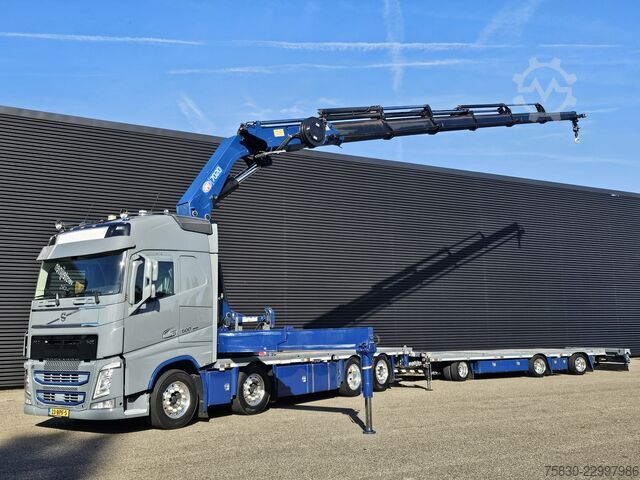 Volvo FH 500 8x2 / Gru HMF 70 tm + Rimorchio Jumbo Volvo FH 500 8x2 / HMF 70 tm CRANE + JUMBO TRAILER