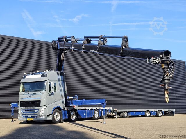 Volvo FH 500 8x2 / Gru HMF 70 tm + Rimorchio Jumbo Volvo FH 500 8x2 / HMF 70 tm CRANE + JUMBO TRAILER