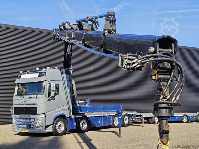 Volvo FH 500 8x2 / Gru HMF 70 tm + Rimorchio Jumbo Volvo FH 500 8x2 / HMF 70 tm CRANE + JUMBO TRAILER