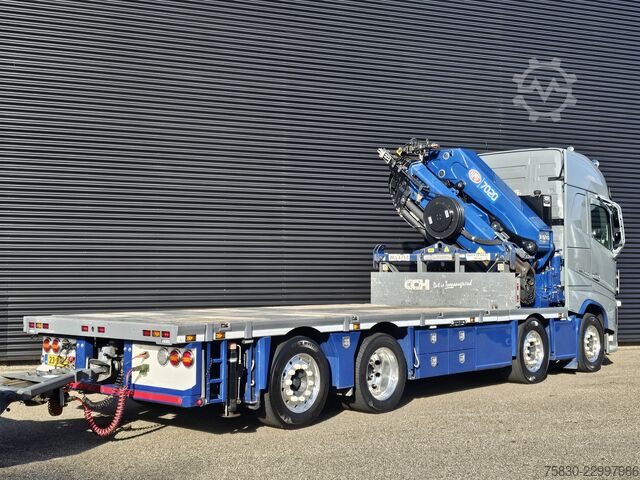 Volvo FH 500 8x2 / Gru HMF 70 tm + Rimorchio Jumbo Volvo FH 500 8x2 / HMF 70 tm CRANE + JUMBO TRAILER