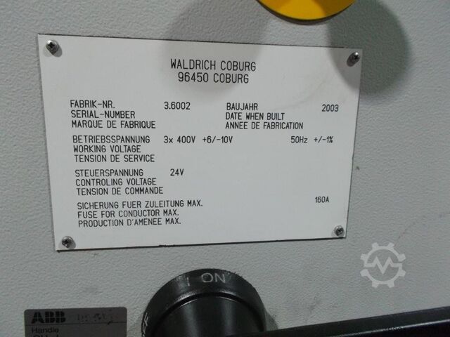 龙门加工中心 WALDRICH COBURG VALUTEC