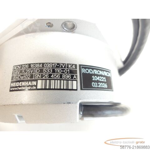 Komponenta Heidenhain RCN 226 16384 03S17-7V .533 110-01 -mit 6 Monaten Gwl.!-