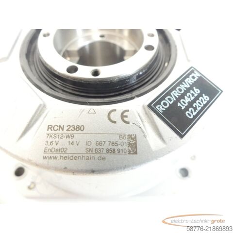 Komponens Heidenhain RCN 2380 7KS12-W9 B6 .667 785-01 -mit 6 Monaten Gwl.!-