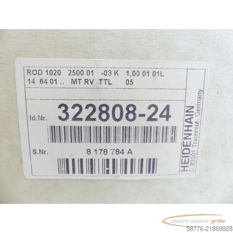 Komponen Heidenhain ROD 1020 2500 01-03 Drehgeber .322 808-24 SN:8178784A-ungebr.!-