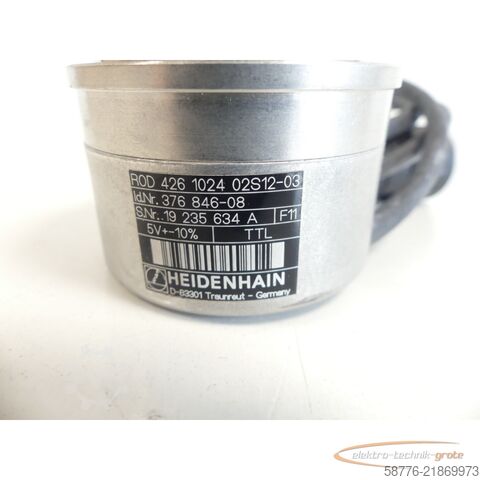 组成部分 Heidenhain ROD 426 1024 02S12-03 Drehgeber . 376 846-08 - ! -