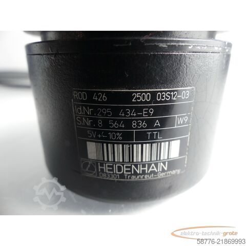 Komponente Heidenhain ROD 426 2500 03S12-03 . 295434-E9 / W9 Drehgeber SN: 8564836A