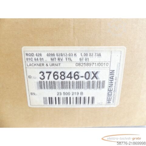 Componente Heidenhain ROD 426 4096 02S12-03 Drehgeber . 376 846-0X  - ! -