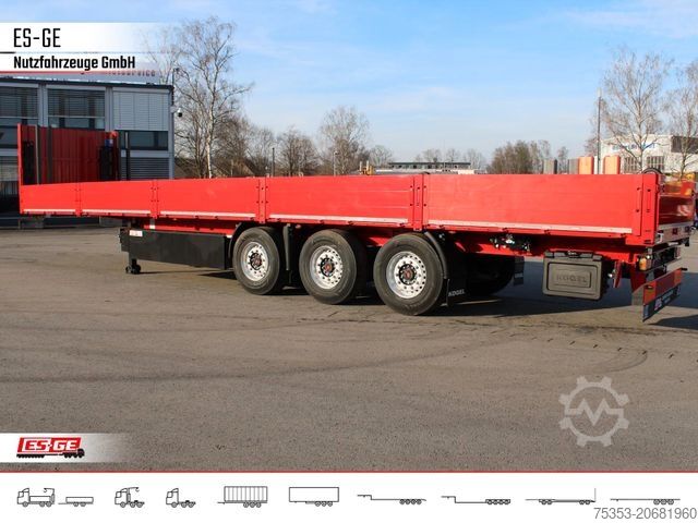 Rơ-moóc sàn thao tác KÖGEL Multi Chassis, verstärkt, Bordwände