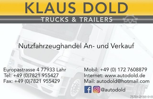 Anhänger mit Pritsche & Plane LECITRAILER R3EC Pritsche Plane SAF Achsen