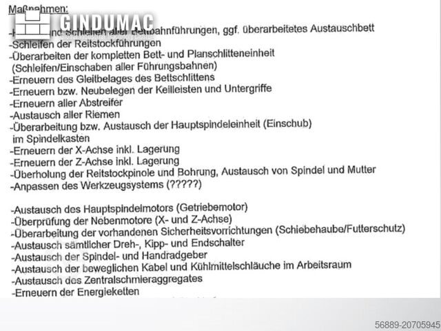 Horizontal Turning Machine Weiler E 60x1000