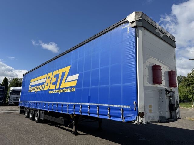 Trailer semi terbuka dengan terpal Schmitz Cargobull SCS 24/L Mega, Liftachse, 3m Hubdach