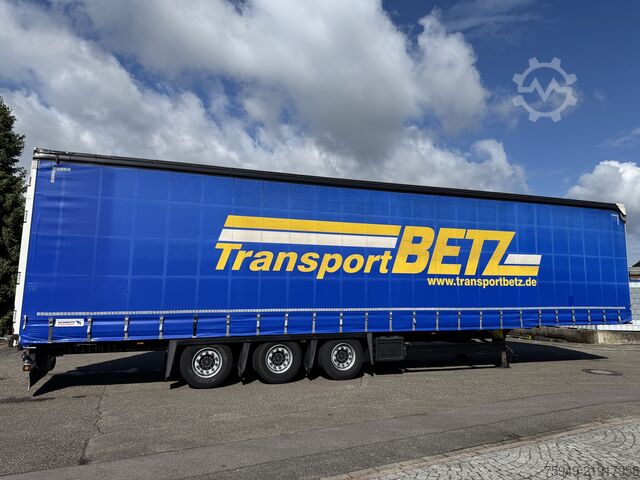 Trailer semi terbuka dengan terpal Schmitz Cargobull SCS 24/L Mega, Liftachse, 3m Hubdach