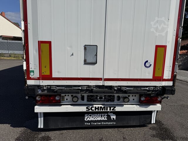 Trailer semi terbuka dengan terpal Schmitz Cargobull SCS 24/L Mega, Liftachse, 3m Hubdach