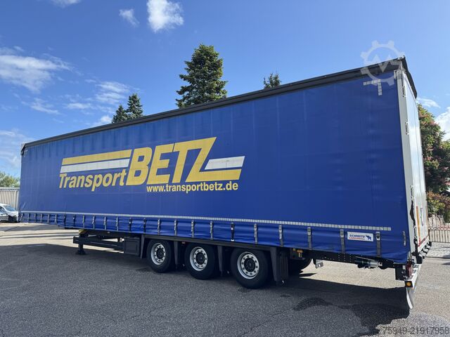 Trailer semi terbuka dengan terpal Schmitz Cargobull SCS 24/L Mega, Liftachse, 3m Hubdach