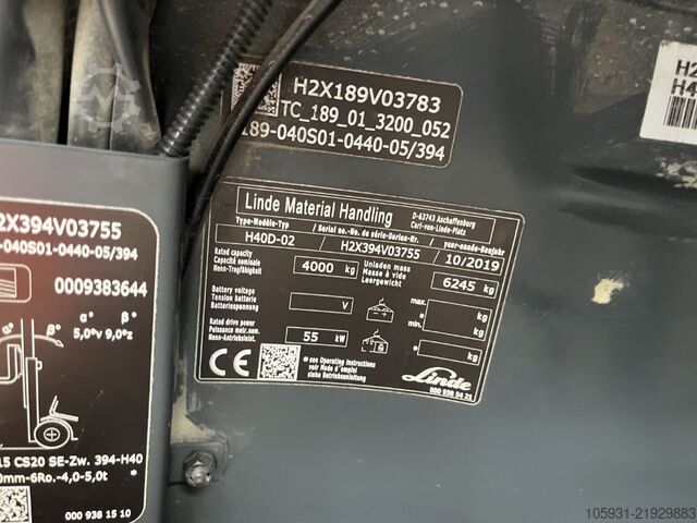 ডিজেল ফর্কলিফ্ট Linde H40D-02