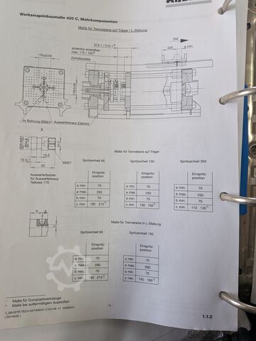 Formsprutningsmaskin Arburg 420 C 1000- 150/60