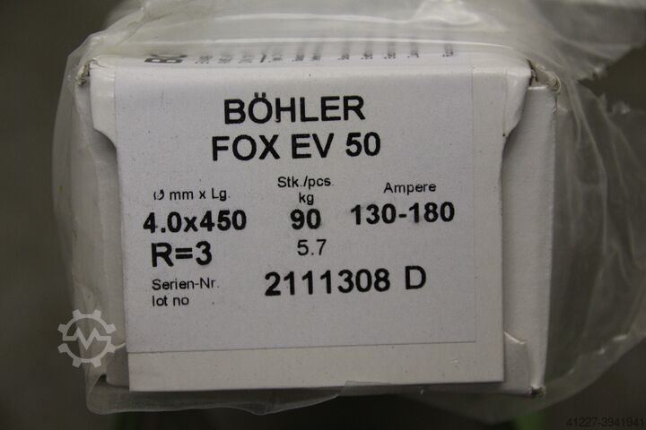 أقطاب لحام ثابتة (كهربائية) 4,0 × 450 مم Böhler FOX EV 50