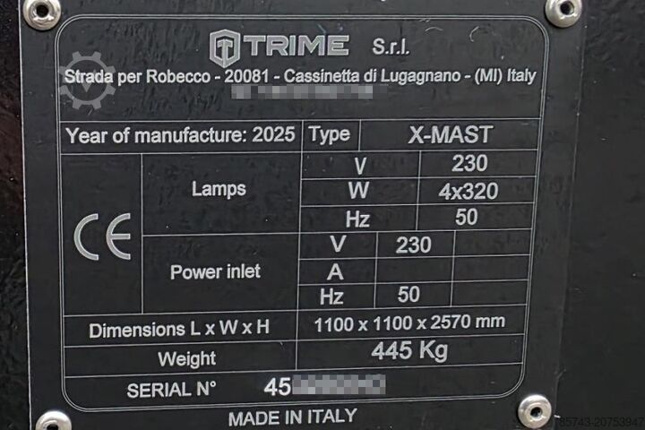 Trime X-Mast 4 × 320W LED Valid Inspection, *Guarantee!