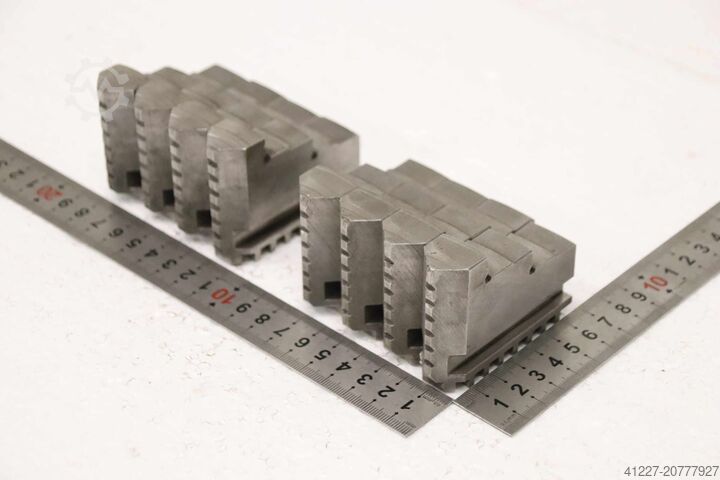 चार-जॉ ब्रांड चक के लिए इंटरचेंजेबल जब्स, 2 सेट Röhm 110068  Größe 200 Breite 20 mm