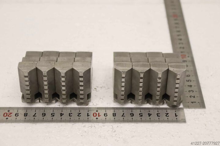 चार-जॉ ब्रांड चक के लिए इंटरचेंजेबल जब्स, 2 सेट Röhm 110068  Größe 200 Breite 20 mm