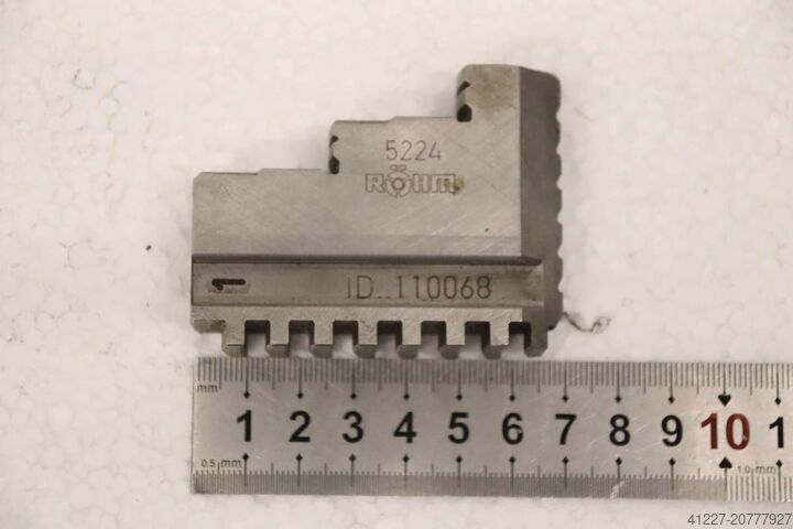 चार-जॉ ब्रांड चक के लिए इंटरचेंजेबल जब्स, 2 सेट Röhm 110068  Größe 200 Breite 20 mm