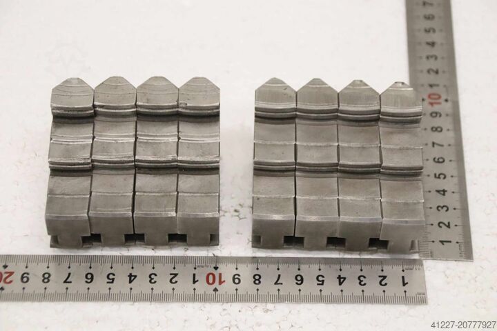 चार-जॉ ब्रांड चक के लिए इंटरचेंजेबल जब्स, 2 सेट Röhm 110068 Größe 200 Breite 20 mm